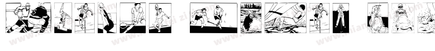 Sports Elbow Pads字体转换